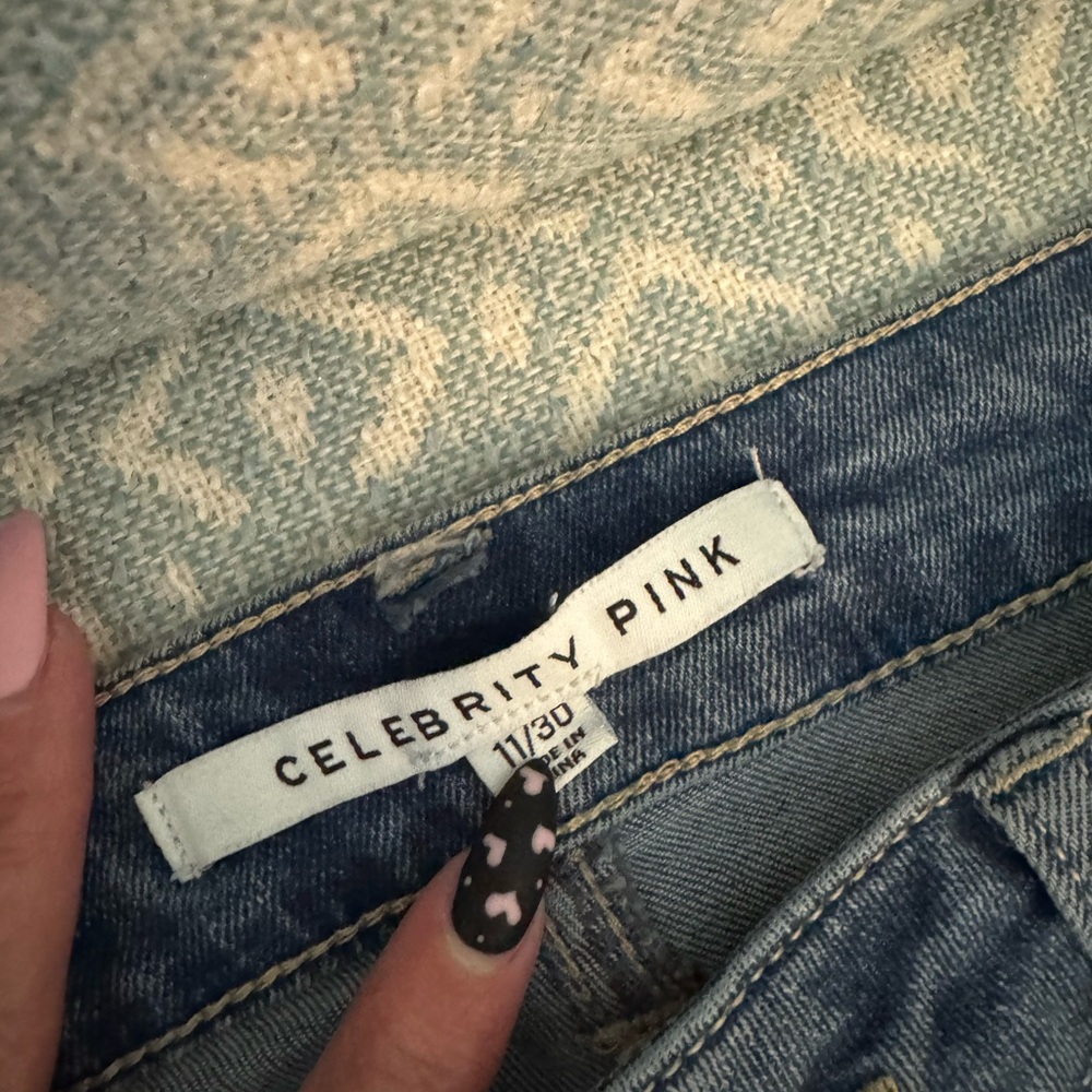 Super Cute Celebrity Pink wide leg jeans